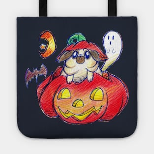 Halloween Pug Tote