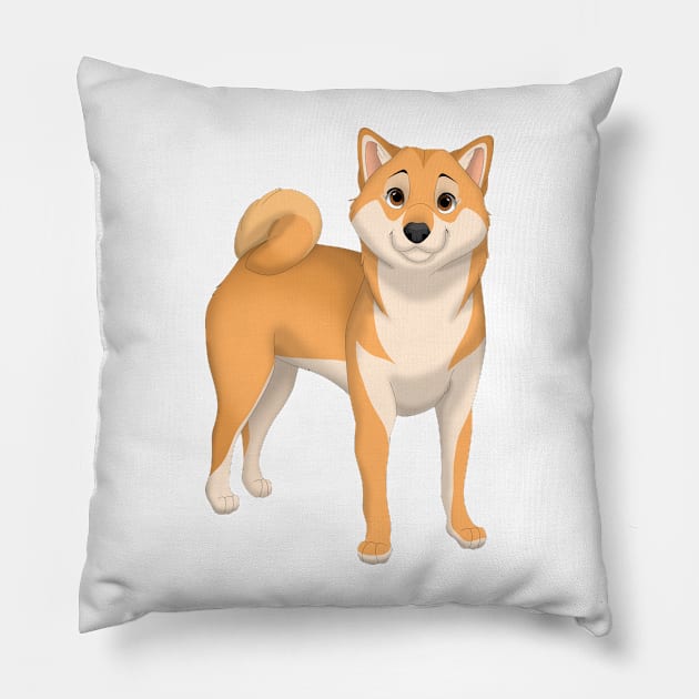 Shiba Inu Dog Pillow by millersye