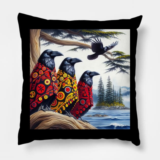 Hot Ravens. Pillow by Canadaman99