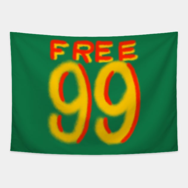 Free 99 Tapestry by Klootzakken
