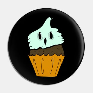 Ghost Cupcake Pin