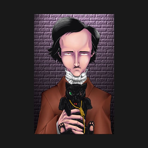 Edgar allan Poe by gabrielcardozoart