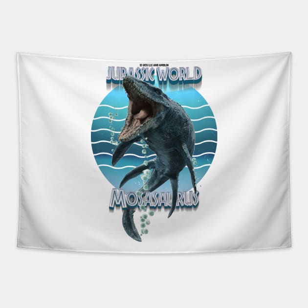 Mosasaurus Fallen Kingdom - Water Jurassic Dinosaur Tapestry by Jurassic Merch