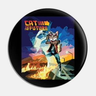 CAT TO THE FUTURE - Back To The Future Inspired Pin