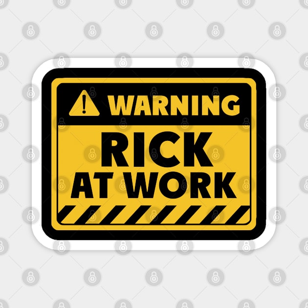 Rick at work Magnet by EriEri