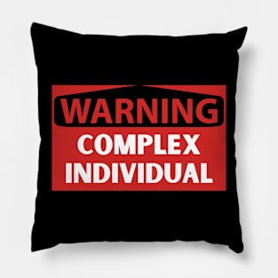 Warning Complex Individual Pillow