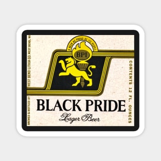 1960s Black Pride Lager Beer - A Beer as Proud As Its People Magnet