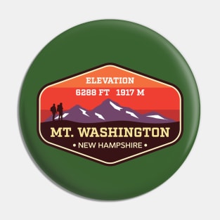 Mount Washington - New Hampshire - Appalachian Trail Mountain Climbing Badge Pin