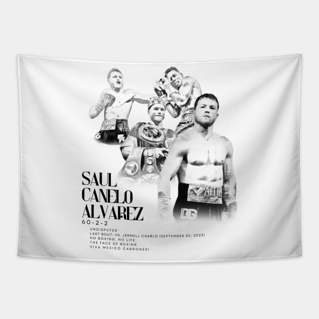 Saul Canelo Alvarez Tapestry by IronFistDesigns