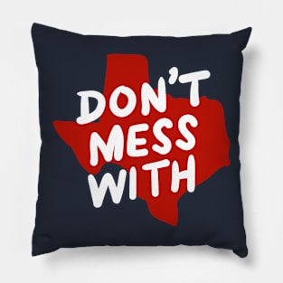 Texas funny typography design Pillow