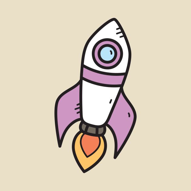 Rocket Cartoon by yellowline