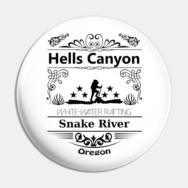 Hells Canyon Oregon Pin by artsytee