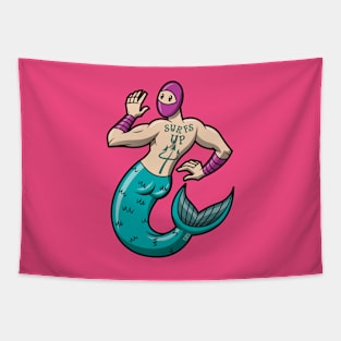 Mermaid Ninja Tapestry