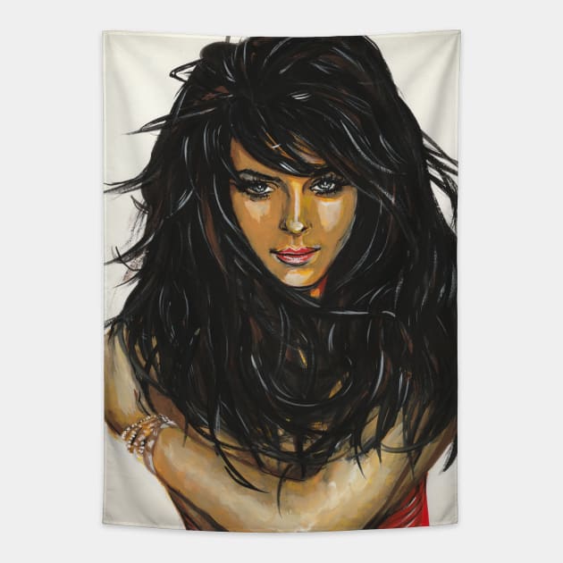 Lindsay Lohan Tapestry by Svetlana Pelin