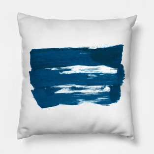 Color Blue - Pencil Painting Background Pillow