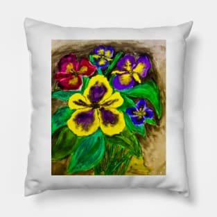 Pansies Pillow