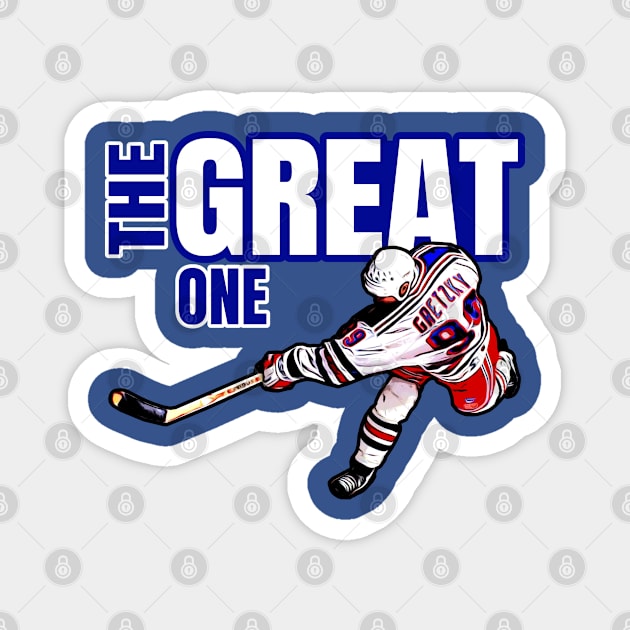 Rangers Gretzky The Great One 99 Magnet by Gamers Gear