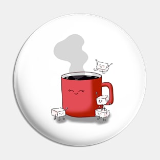 Happy cup of coffee Pin