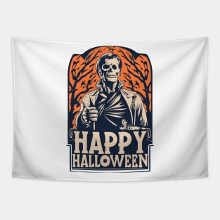 Skull Kill Halloween Tapestry