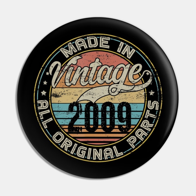 Classic 11th Birthday Gift For Men Women Vintage 2009 Pin by teudasfemales