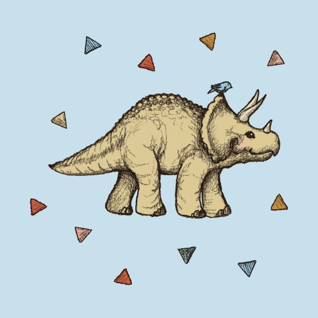 Triceratops & Triangles by micklyn