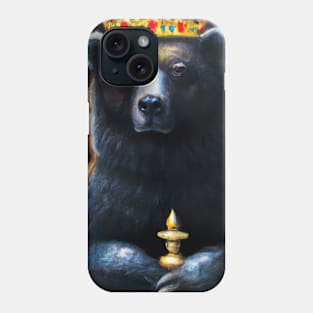 Bear with Crown Phone Case