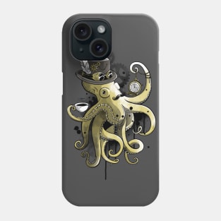 Steampunk octopus Phone Case