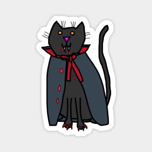 Halloween Horror Vampire Cat Magnet