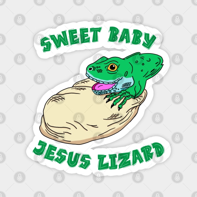 Sweet Baby Jesus Lizard Magnet by SNK Kreatures