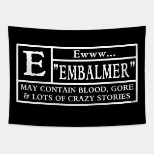 Funny Embalmer Mortician Movie Rating Tapestry