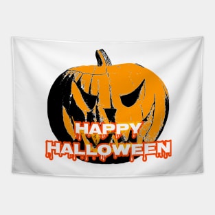 Happy Halloween Pumpkin Tapestry