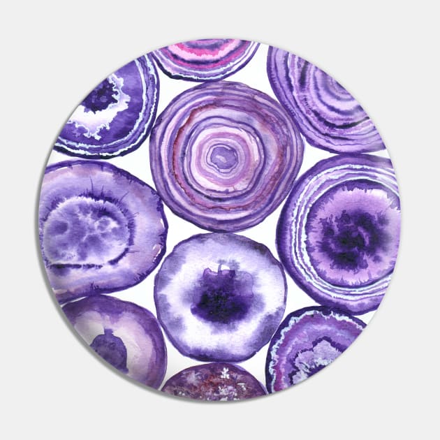 Purple agate pattern Pin by katerinamk