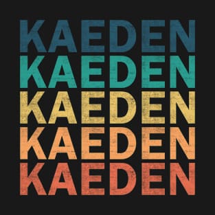 Kaeden Name T Shirt - Kaeden Vintage Retro Name Gift Item Tee T-Shirt