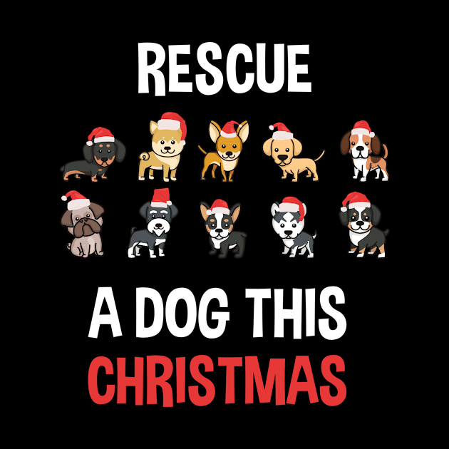 Dog Adoption Rescue Christmas by Anassein.os