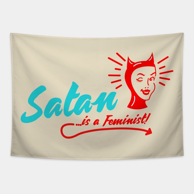 Satan is a feminist Tapestry by michaelatyson