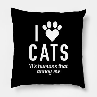 I Love Cats Pillow