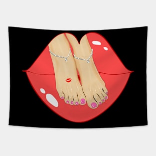 Feet Feish Tapestry