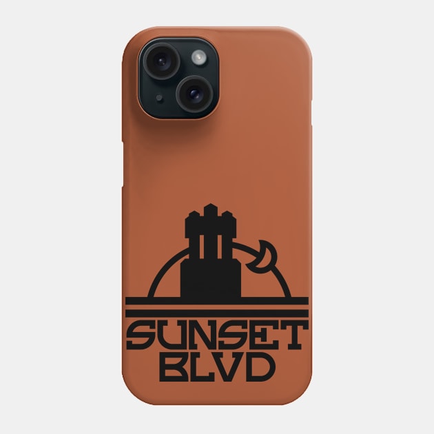 Sunset Boulevard Black Spire Style Phone Case by GoAwayGreen