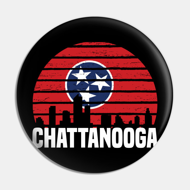 Chattanooga Tennessee Tn Group City Silhouette Flag Chattanooga Pin Teepublic