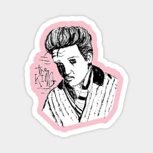 Dark and Gritty Elvis Presley Portrait - the sad king Magnet