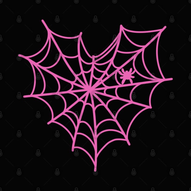 Pink Spidey web, girl spider web, adorable spider, love by PrimeStore