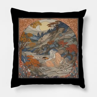 Njord Norse mythology Pillow