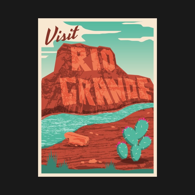 Rio Grande Travel Poster by robotrobotROBOT