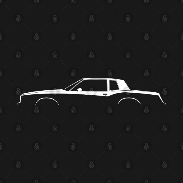 Chevrolet Monte Carlo Sport Coupe (1984) Silhouette by Car-Silhouettes