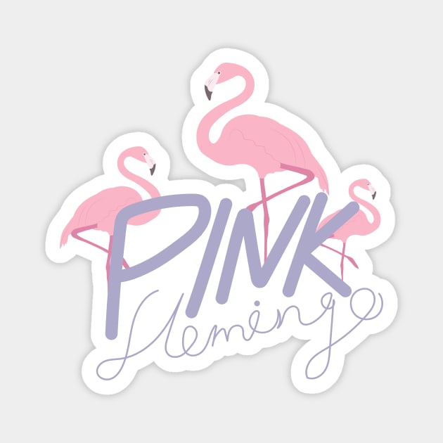 Pink Flamingo Magnet by novaya