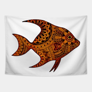 Fish (Orange) Tapestry