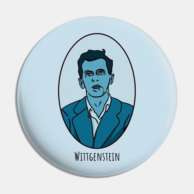 Wittgenstein Pin by unexaminedlife