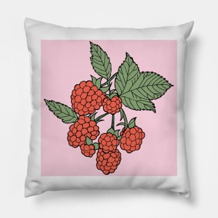 Raspberries Pillow
