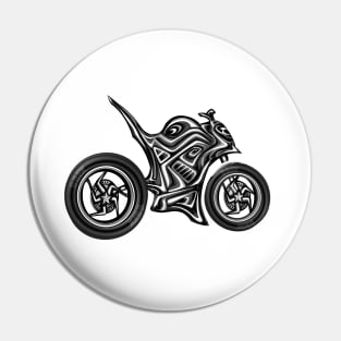 skeleton Hyper Naked Motorcycle Pin