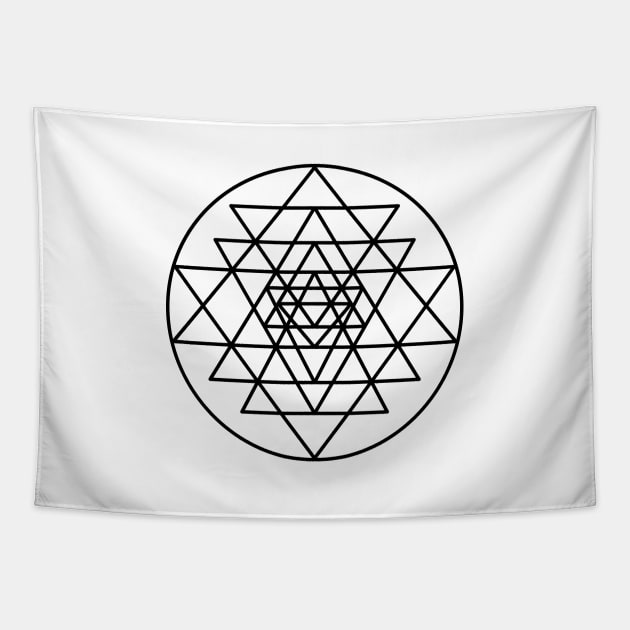 Sri Yantra Tapestry by tinybiscuits